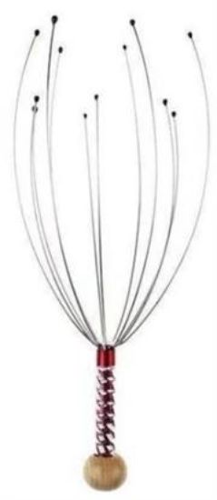 Picture of Casey Red 12 Fingers Head and Scalp Hand Held Manual Massager