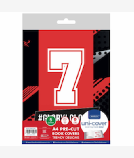 Picture of Marlin A4 PreCut Book Covers GGMU nr7 5pack