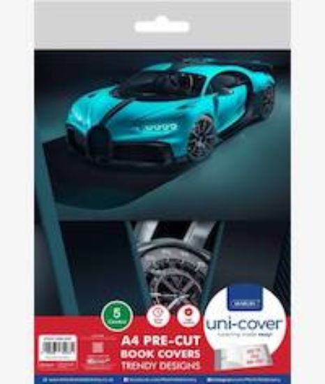 Picture of Marlin A4 Bugatti Precut Book Covers 5 Pack