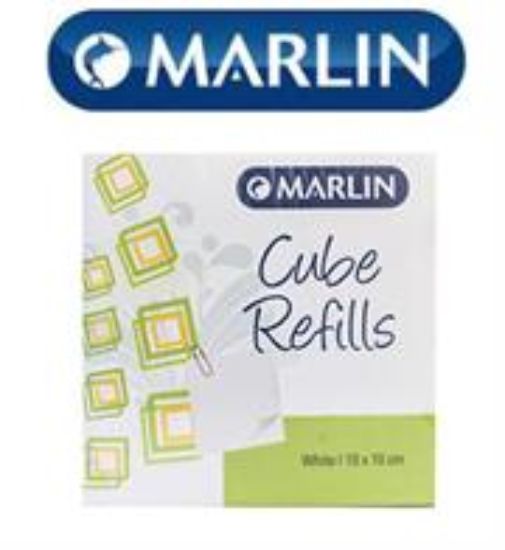 Picture of Marlin Cube Refills White Paper 10x10cm in shrink
