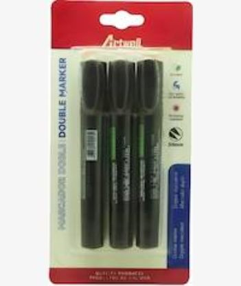 Picture of Artwell 3 Pack Permanent Double Black Marker