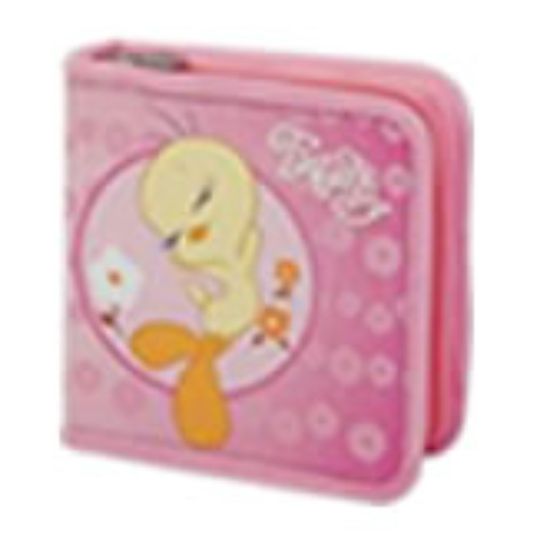 Picture of Tweety 40 CD Wallet Colour PINK Retail Box