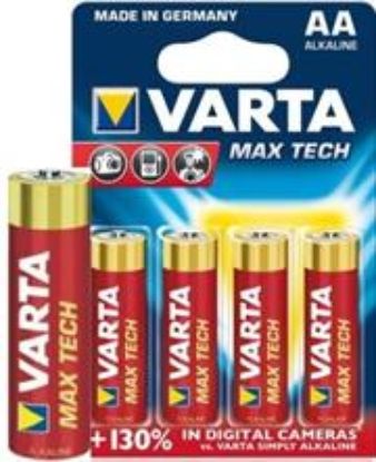 Picture of Varta Max Tech 4x AA Size Alkaline Batteries
