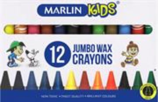 Picture of Marlin Kids Jumbo Wax Crayons