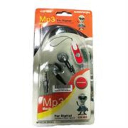 Picture of Geeko Silver And Black In-Ear Earphones