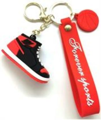 Picture of Casey High Top Mini Sneaker Design 3D KeyChain Red And
