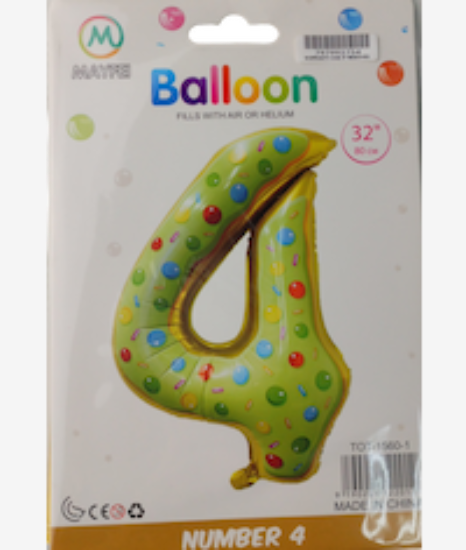 Picture of Casey 102cm Donut Balloon Number 4