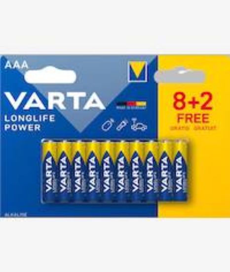 Picture of Varta LongLife Power Alkaline AAA 10 Battery