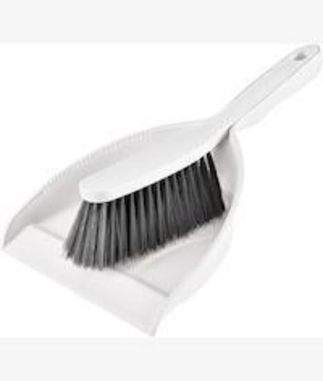 Picture of Casey Handheld Dust Pan And Brush Set White