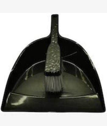 Picture of Casey Handheld Dust Pan And Brush Set Black