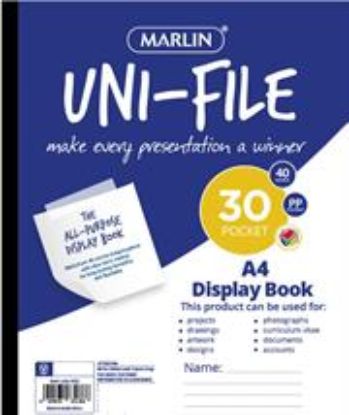 Picture of Marlin A4 All Purpose UniFile 30 Page Display Book