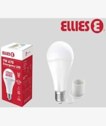 Picture of Ellies 9W A70 Emergency LED Light Bulb E27 Screw Type