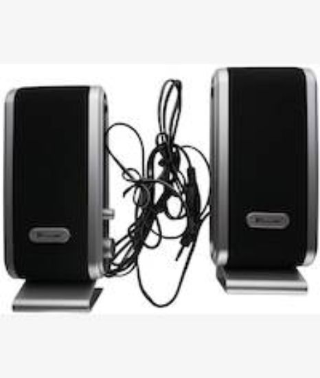 Picture of Unique USB Multimedia Speakers Black & Silver