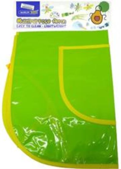 Picture of Marlin Multi Purpose Kids Plastic Aprons Lime Green