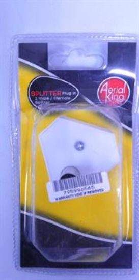 Picture of Aerial King Splitter Plug In 2Way FMM Blister
