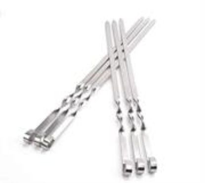 Picture of Casey 6 Piece Stainless Steel 45cm Length BBQ Kebab Skewers