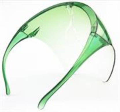 Picture of Casey Protective Faceshield Glasses Mask - Green