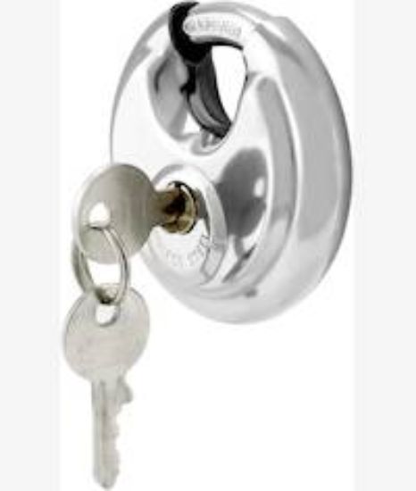 Picture of Noble 90mm Stainless Steel Disc Padlock
