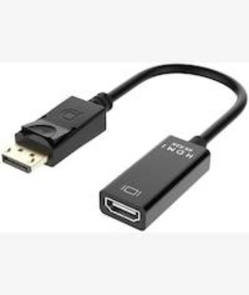 Picture of UniQue  30cm Male DisplayPort To 4K Female HDTV Cable