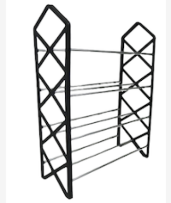 Picture of Nordic Wind Cross 4 Tier 12 Shoe Rack