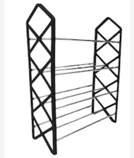 Picture of Nordic Wind Cross 4 Tier 12 Shoe Rack