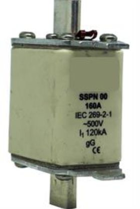 Picture of Solarix 500V 160A NH00 Ceramic Din Fuse