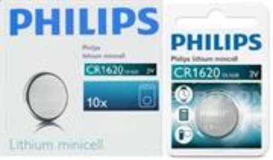 Picture of Philips Minicells Battery CR1620 Lithium Sold as Box of 10