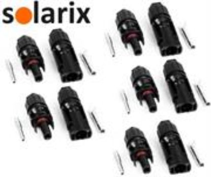 Picture of Solarix MC4 Solar Connectors Male And Female Pack Of 5 Sets