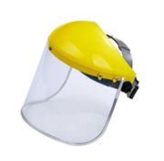 Picture of Casey Yellow Top Helmet Face Shield Anti Fog and Reusable