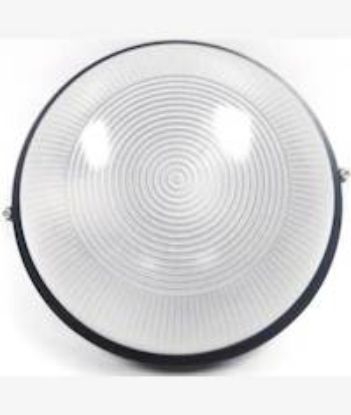 Picture of Noble Black Pays Round Bulkhead Light Fitting Large