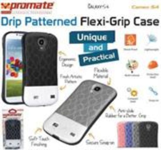 Picture of Promate Blue Cameo Drip Patterned FlexiGrip Snap case
