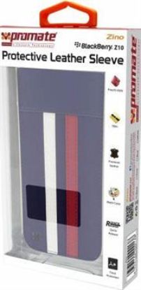 Picture of Promate Black Zino BlackBerry Z10 Protective Leather Sleeve