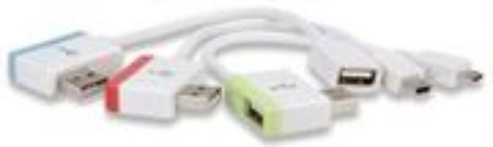 Picture of Manhattan iLynk Hub+ - USB Hub, Micro & Mini USB Adapter