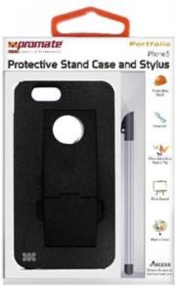 Picture of Promate Black Portfolio iPhone 5 Protective Stand Case