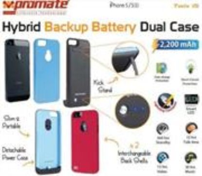 Picture of Promate Blue i5 Hybrid Backup battery Dual case