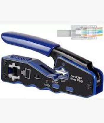 Picture of Netix RJ45 Pass Through Hole Cable Crimper