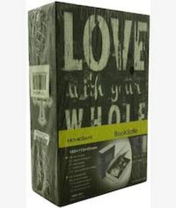 Picture of Casey Homesafe Paperback Metal Book Safe With Lock Love