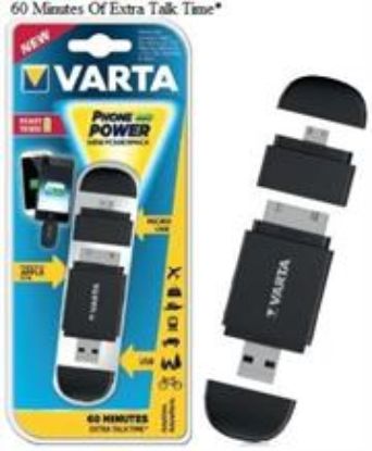 Picture of Varta Black Mini Powerpack Charger Smart 2 In 1 Solution