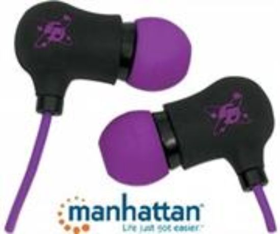Picture of Manhattan Black-Purple Sound Science Nova Sweatproof Earphones