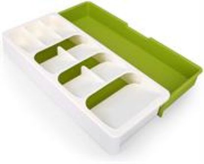Picture of Casey Cutlery 9 Compartments Drawer Organizer Colour Cream