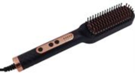 Picture of Sokany Hair Straightener Brush Black And Rose Gold