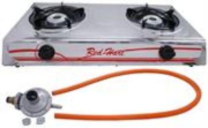 Picture of Casey Red 2 Plate Stainless Steel Gas Stove