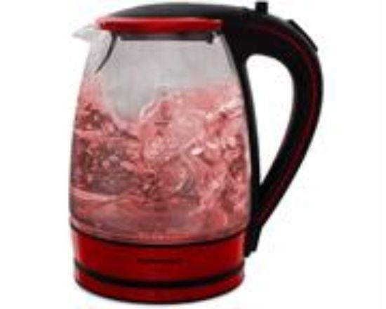 Picture of Mellerware 1.8L Glass Kettle Colour:Red 2200w