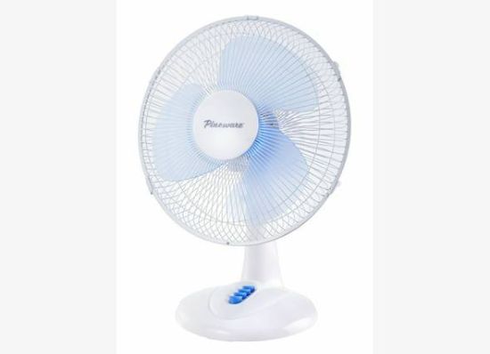 Picture of Pineware 30cm White Plastic Desktop Fan