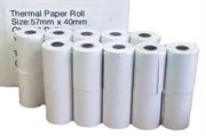 Picture of Postron 100 Thermal 57mm X 40mm Credit Card Paper Rolls