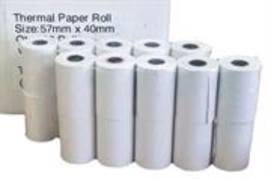 Picture of Postron 100 Thermal 57mm X 40mm Credit Card Paper Rolls