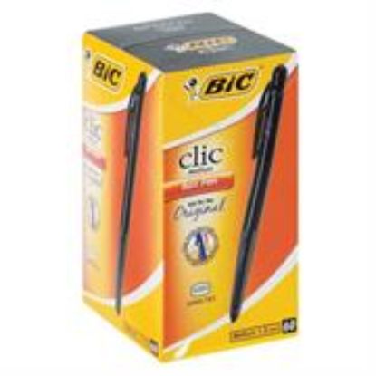 Picture of Bic Clic Medium Ballpoint Pen Black 1.0mm