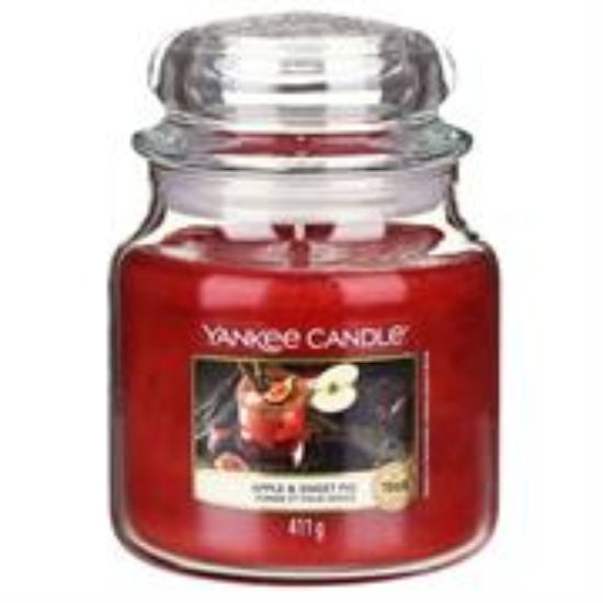 Picture of Yankee Candle Apple & Sweet Fig Medium Jar Retail Box No