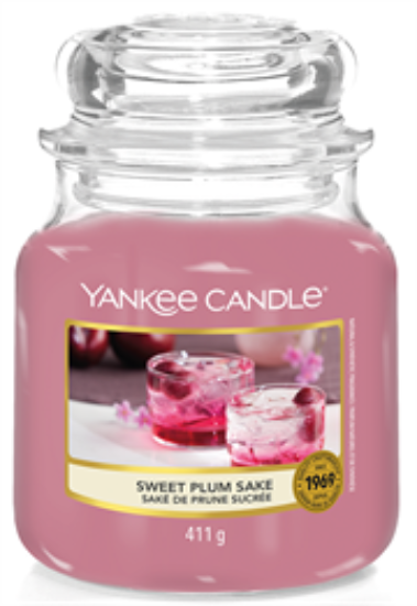 Picture of Yankee Candle Sweet Plum Sake Medium Jar Retail Box No