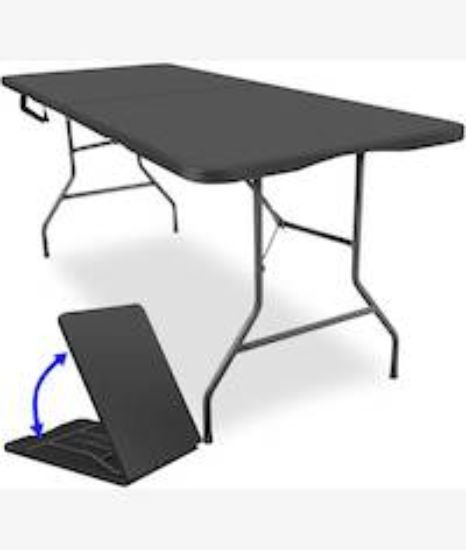Picture of UniQue Foldable Rectangle 1.8 Metre Black Table